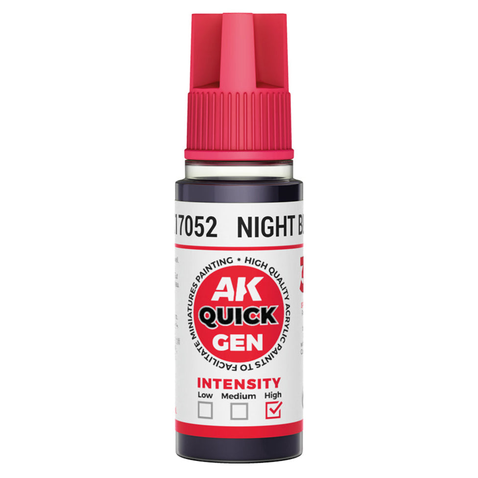 AK Interactive Quick Gen - Night Black 18ml AK17052