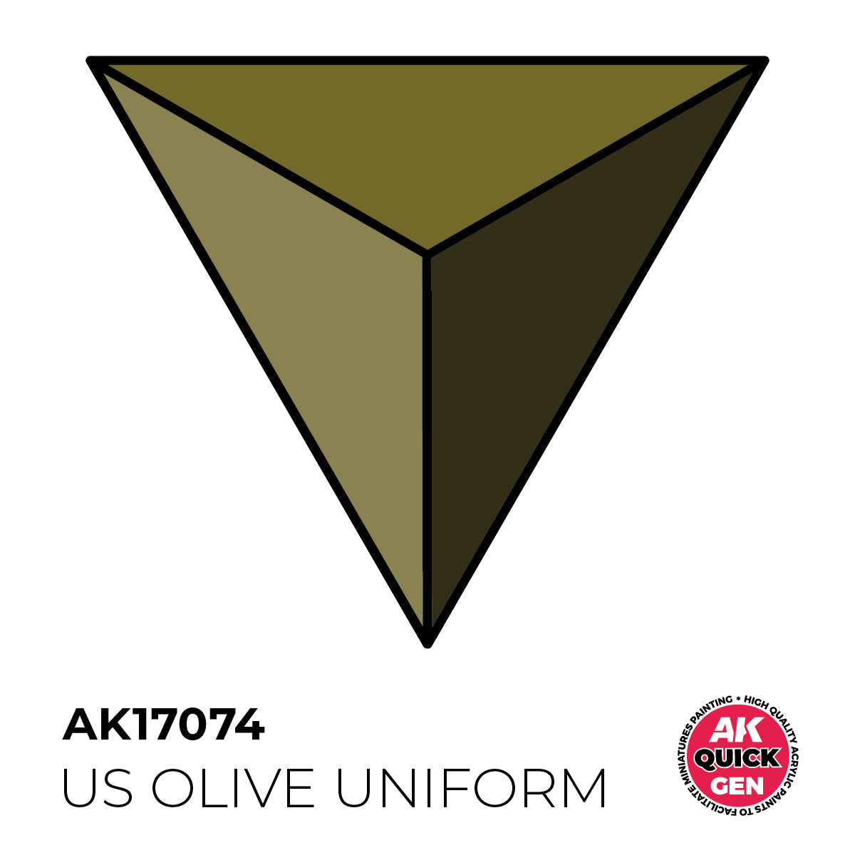 AK Interactive Quick Gen - US Olive Uniform 18ml AK17074