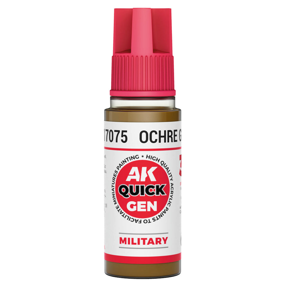 AK Interactive Quick Gen - Ochre Green 18ml AK17075