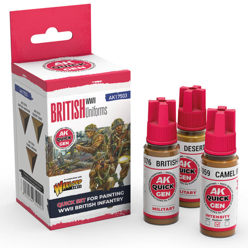 AK Interactive Quick Gen Set - British Uniforms AK17503