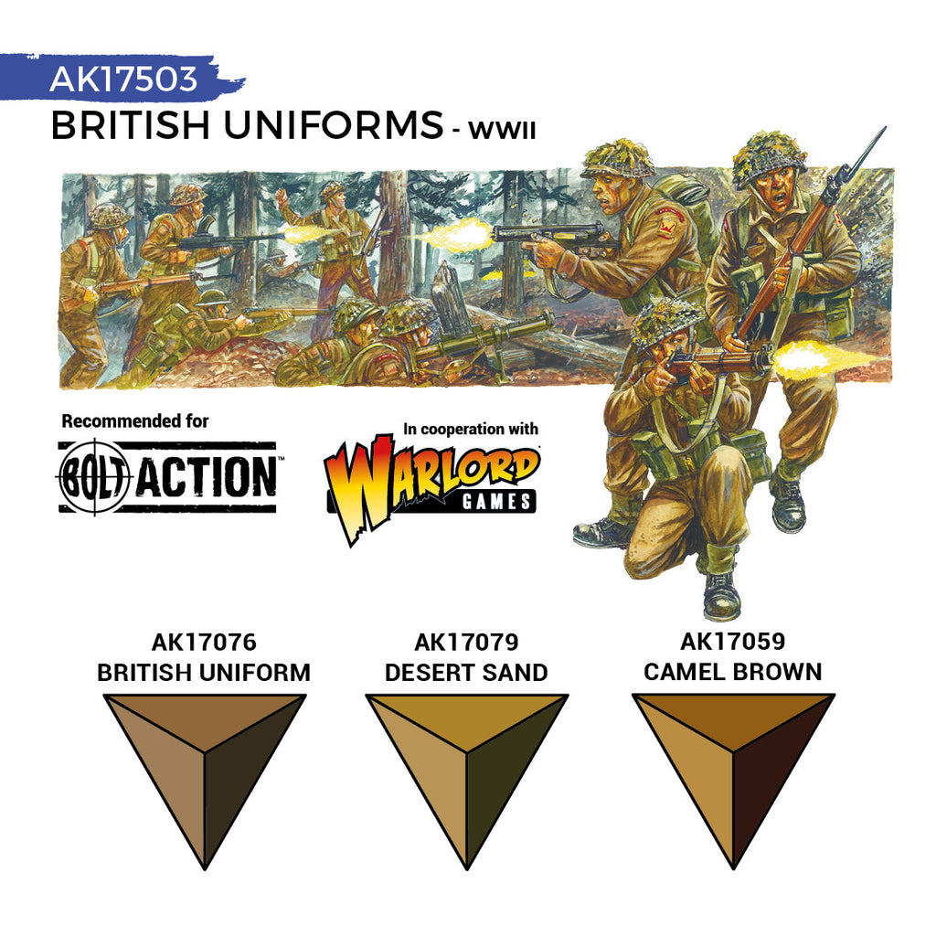 AK Interactive Quick Gen Set - British Uniforms AK17503