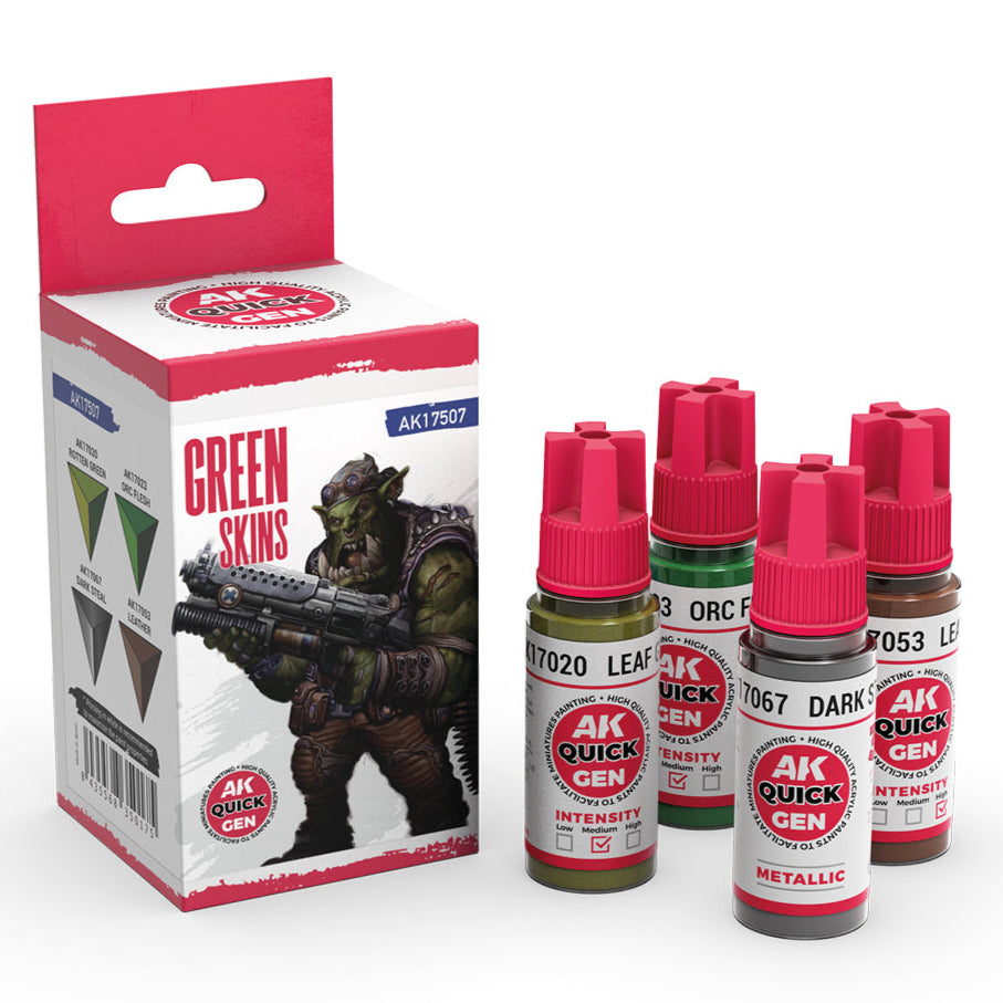 AK Interactive Quick Gen Set - Green Skins AK17507