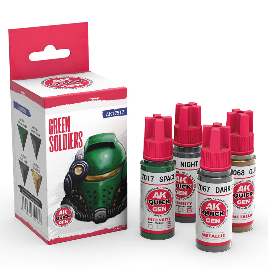 AK Interactive Quick Gen Set - Green Soldiers AK17517