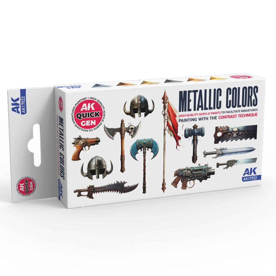 AK Interactive Quick Gen Set - Metallics AK17522