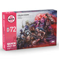 AK Interactive Quick Gen Paint Set - 72 Colors & 2 Brushes