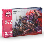 AK Interactive Quick Gen Paint Set - 72 Colors & 2 Brushes