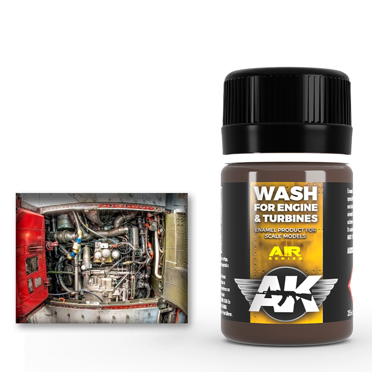 AK Interactive - Aircraft Engine Wash 35ml AK2033