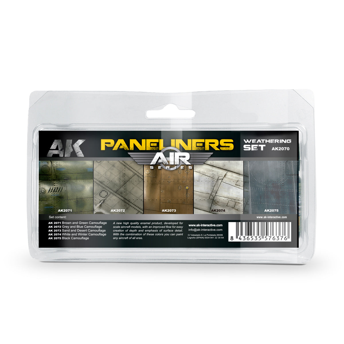 AK Interactive - Paneliners Weathering Set