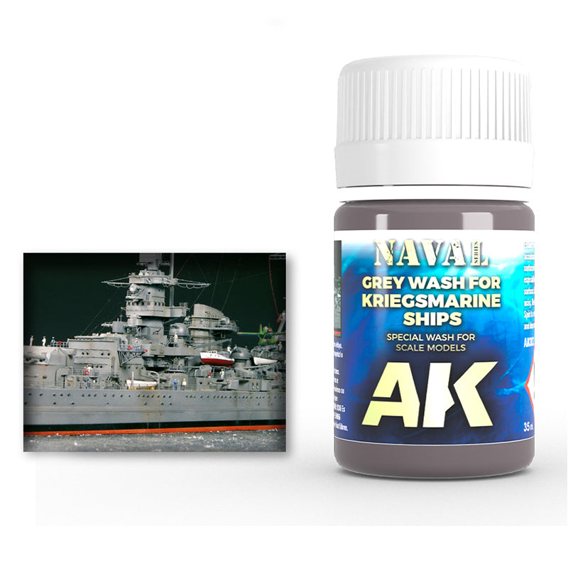 AK Interactive - Grey Wash For Kriegsmarine Ships