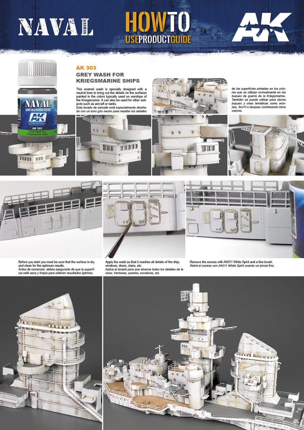 AK Interactive - Grey Wash For Kriegsmarine Ships