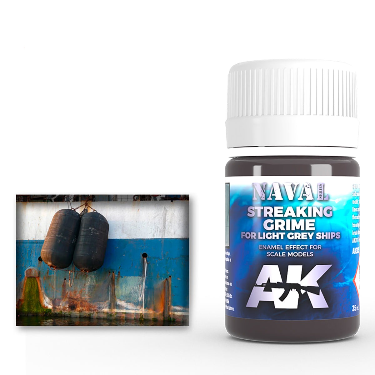 AK Interactive Streaking Grime for Light Grey Ships 35ml AK305