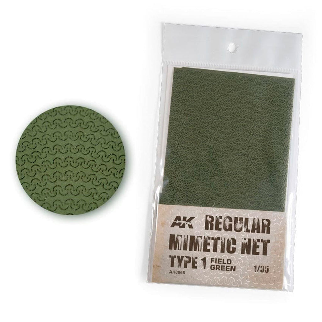 AK Interactive Regular Mimetic Net Type 1 (Field Green) AK8066