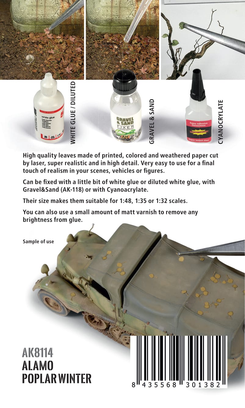 AK Interactive Alamo Poplar Winter 1:35 AK8114