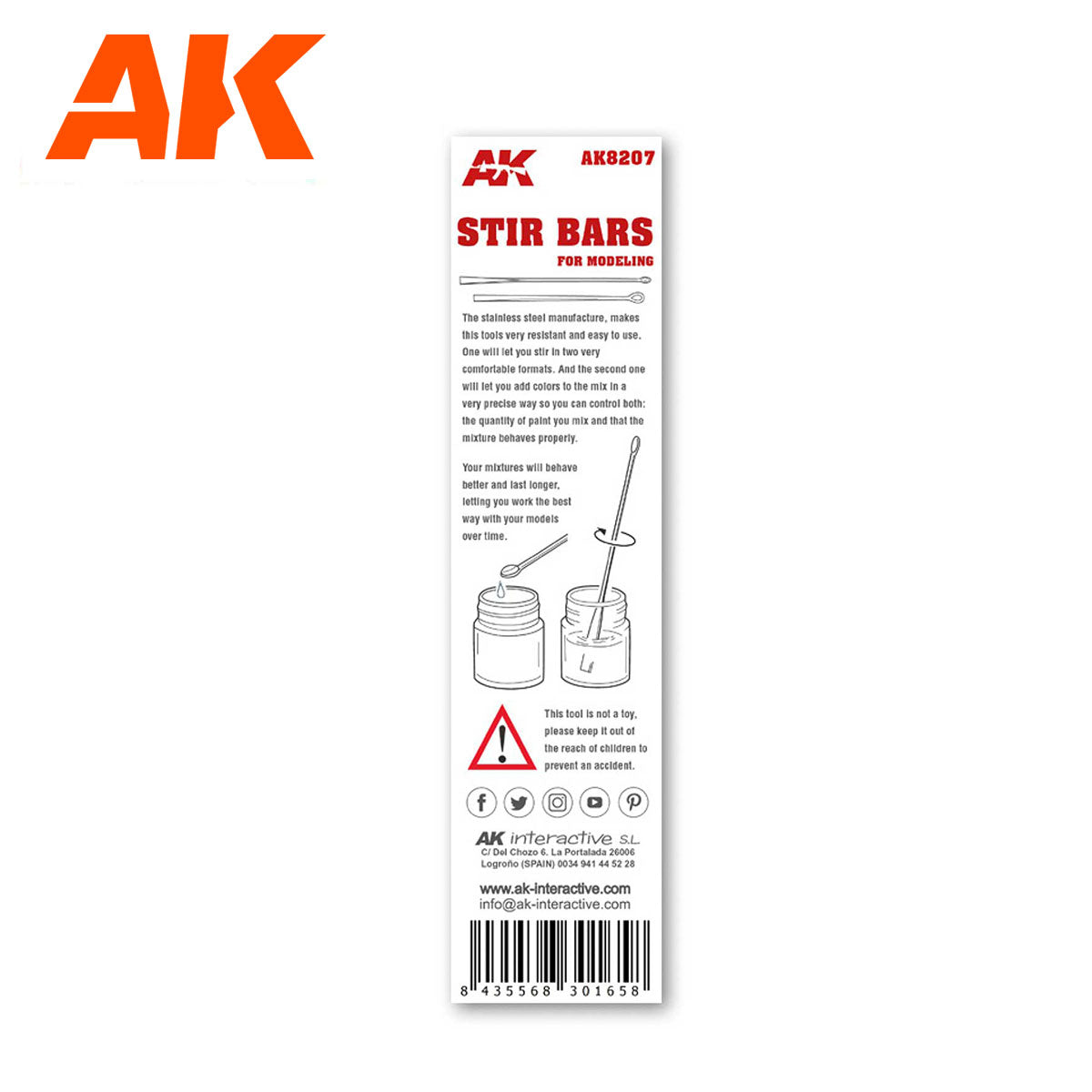 AK Interactive Modelling Stirring Bars