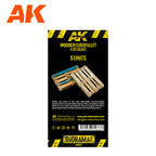 AK Interactive Laser Cut Wooden Euro Pallet 1:35 (5 Units) AK8227