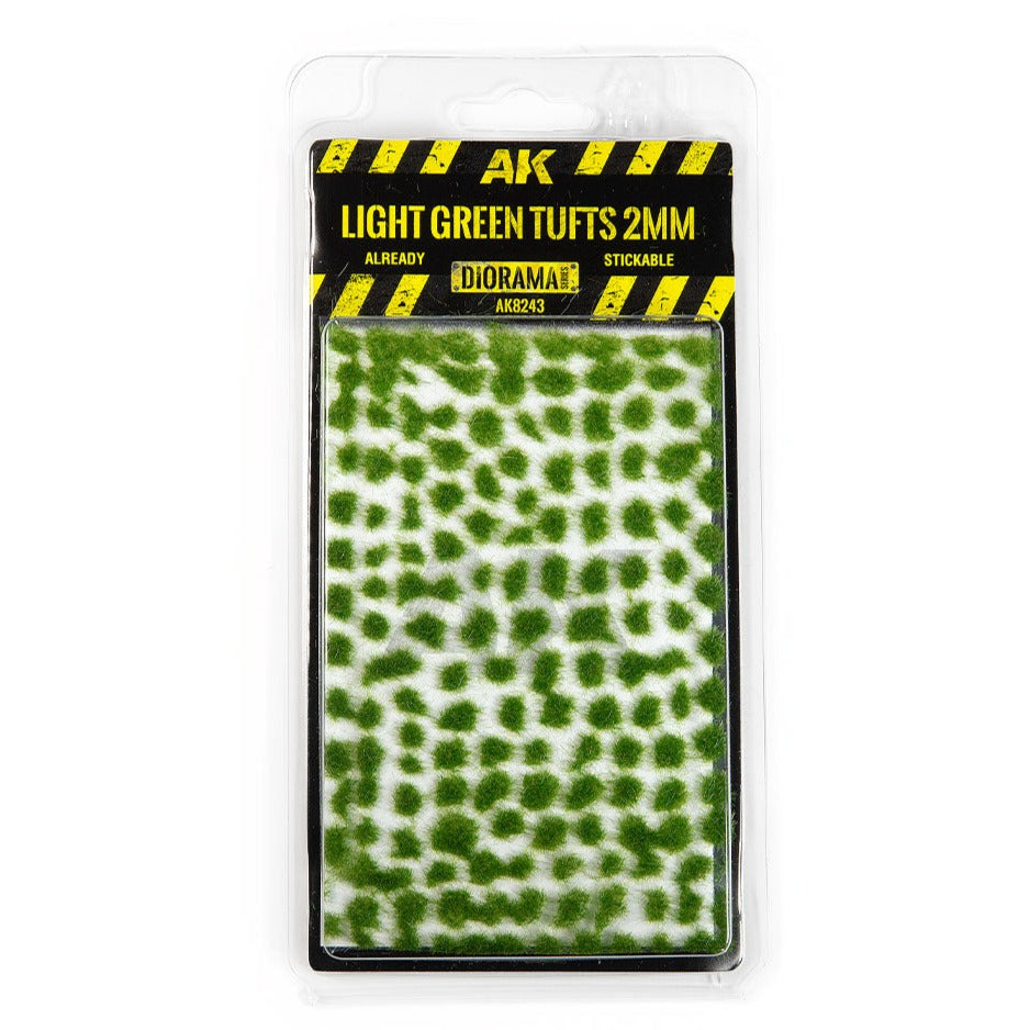 AK Interactive Light Green Tufts 2mm AK8243