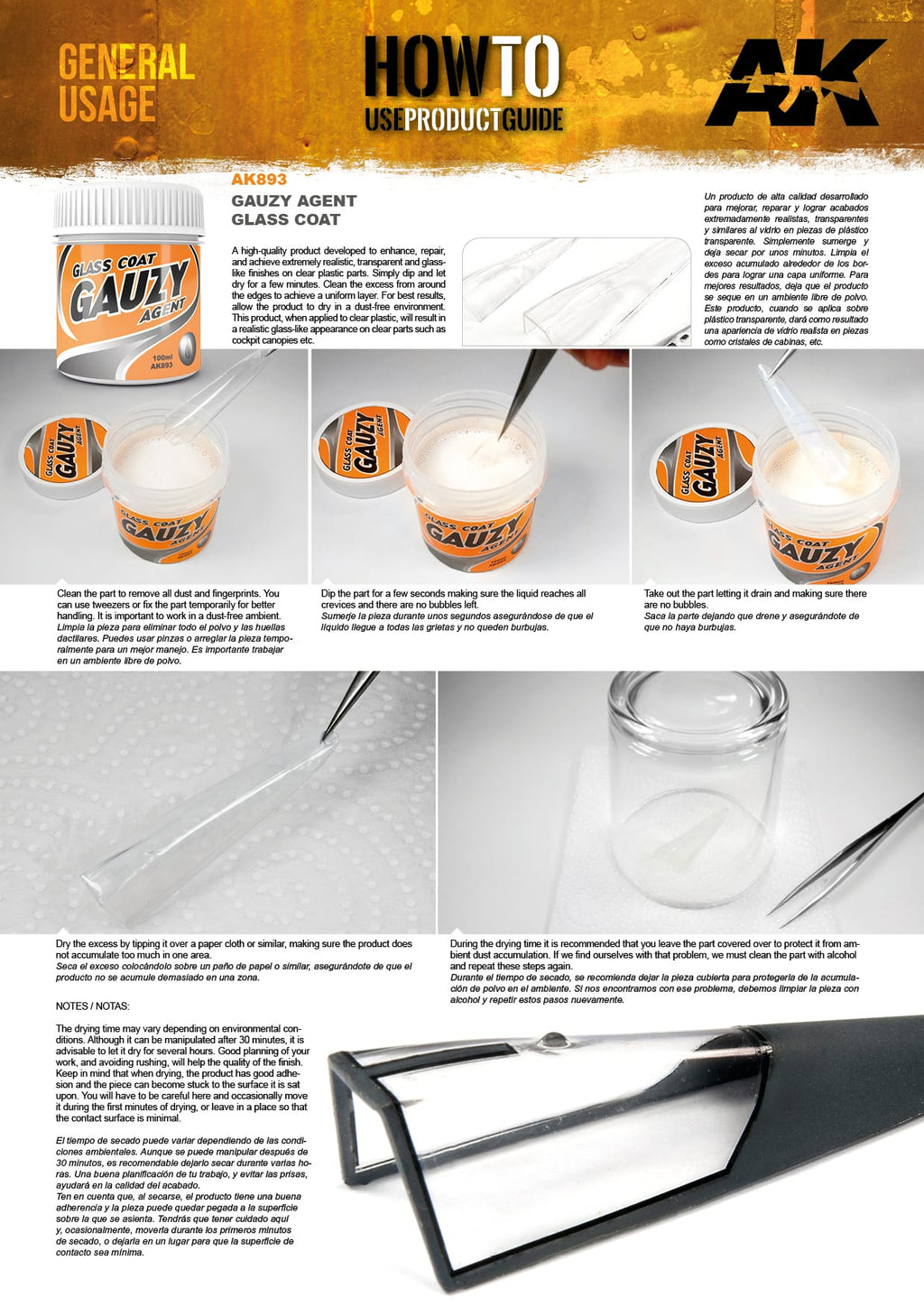 AK Interactive Glass Coat Gauzy Agent AK893