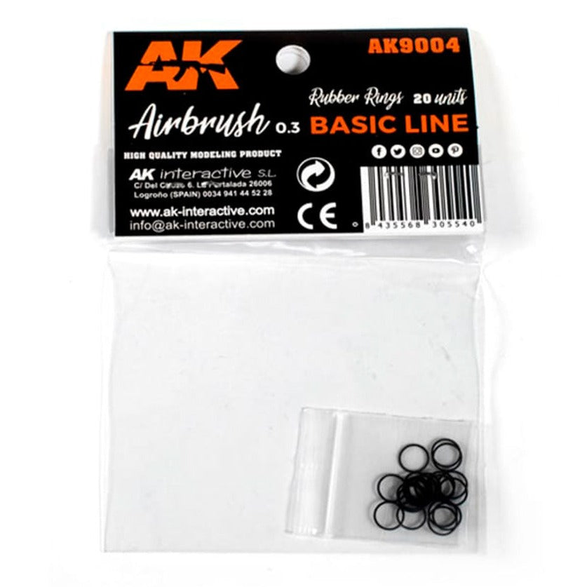 AK Interactive Small Rubber Seals - Airbrush Basic Line AK9004