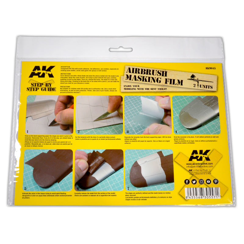 AK Airbrush Masking Film (2 units)