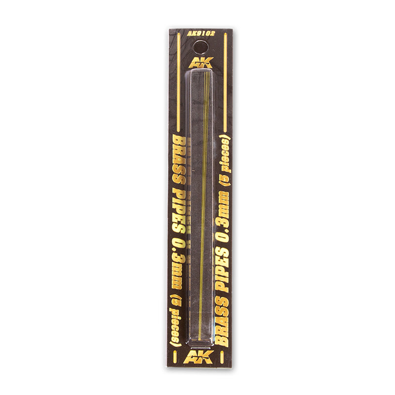 AK Interactive - Brass Pipes 0.3mm, 5 Units AK9102