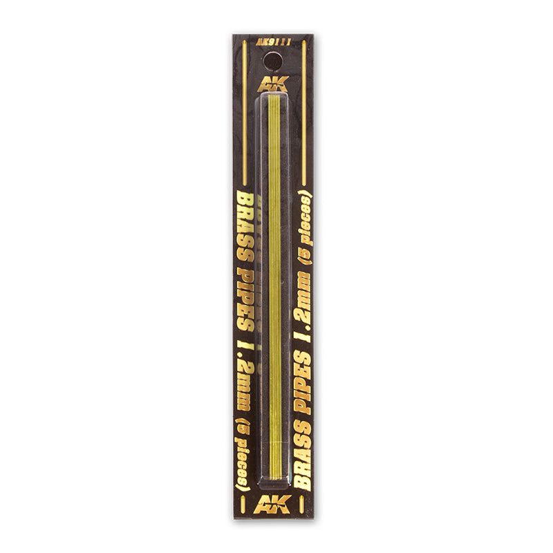 AK Interactive - Brass Pipes 1.2mm, 5 Units AK9112