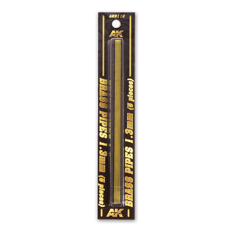 AK Interactive - Brass Pipes 1.3mm, 5 Units AK9112
