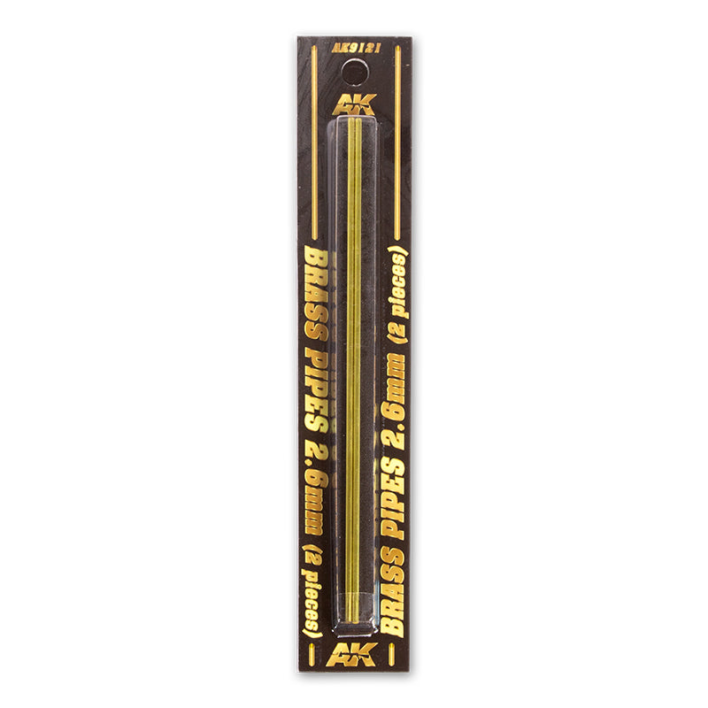 AK Interactive - Brass Pipes 2.6mm, 2 Units AK9121