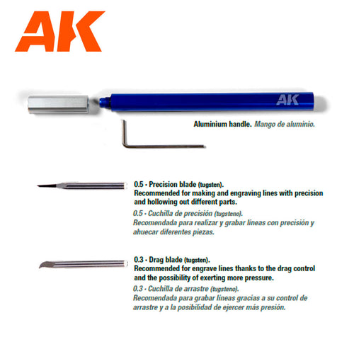 AK Interactive - Tungsten Steel Engraving Scriber AK9321