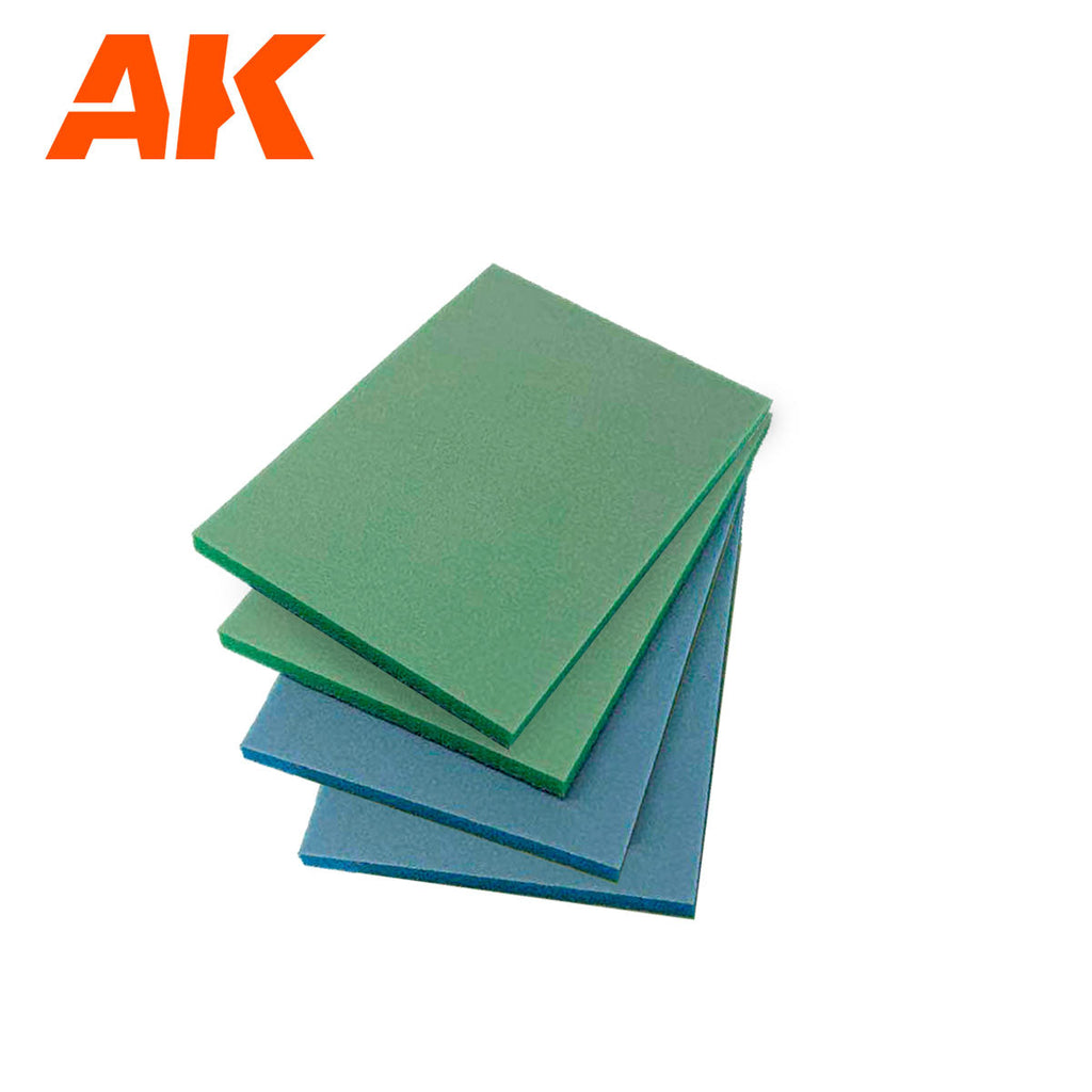 AK Interactive Soft and Smooth Sponge Sandpaper Set 4 AK9327