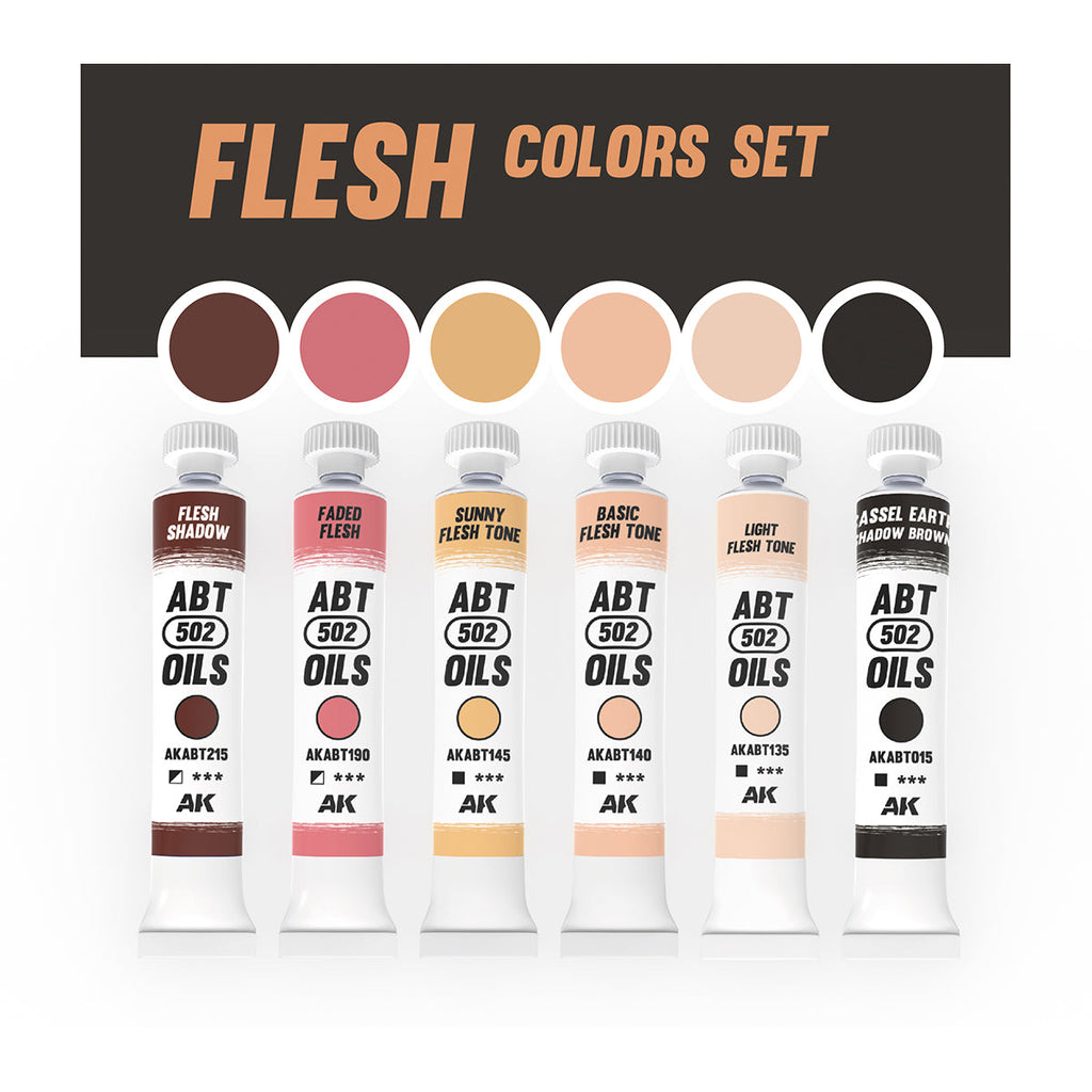 Abteilung 502 Oil Paints - Flesh Colors Set