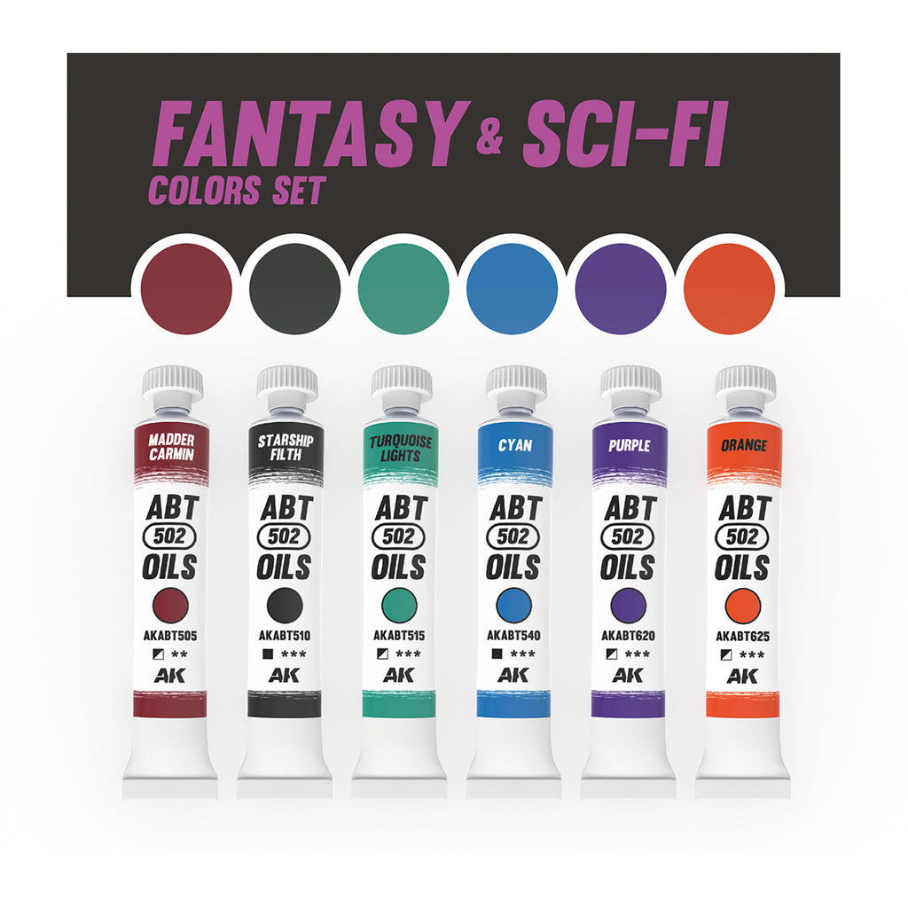 Abteilung 502 Oil Paints - Fantasy & Sci-Fi Colors Set