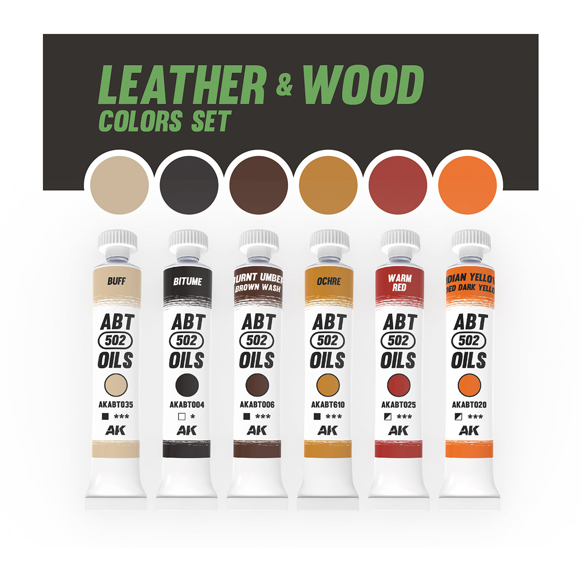 Abteilung 502 Oil Paints - Leather & Wood Colors Set