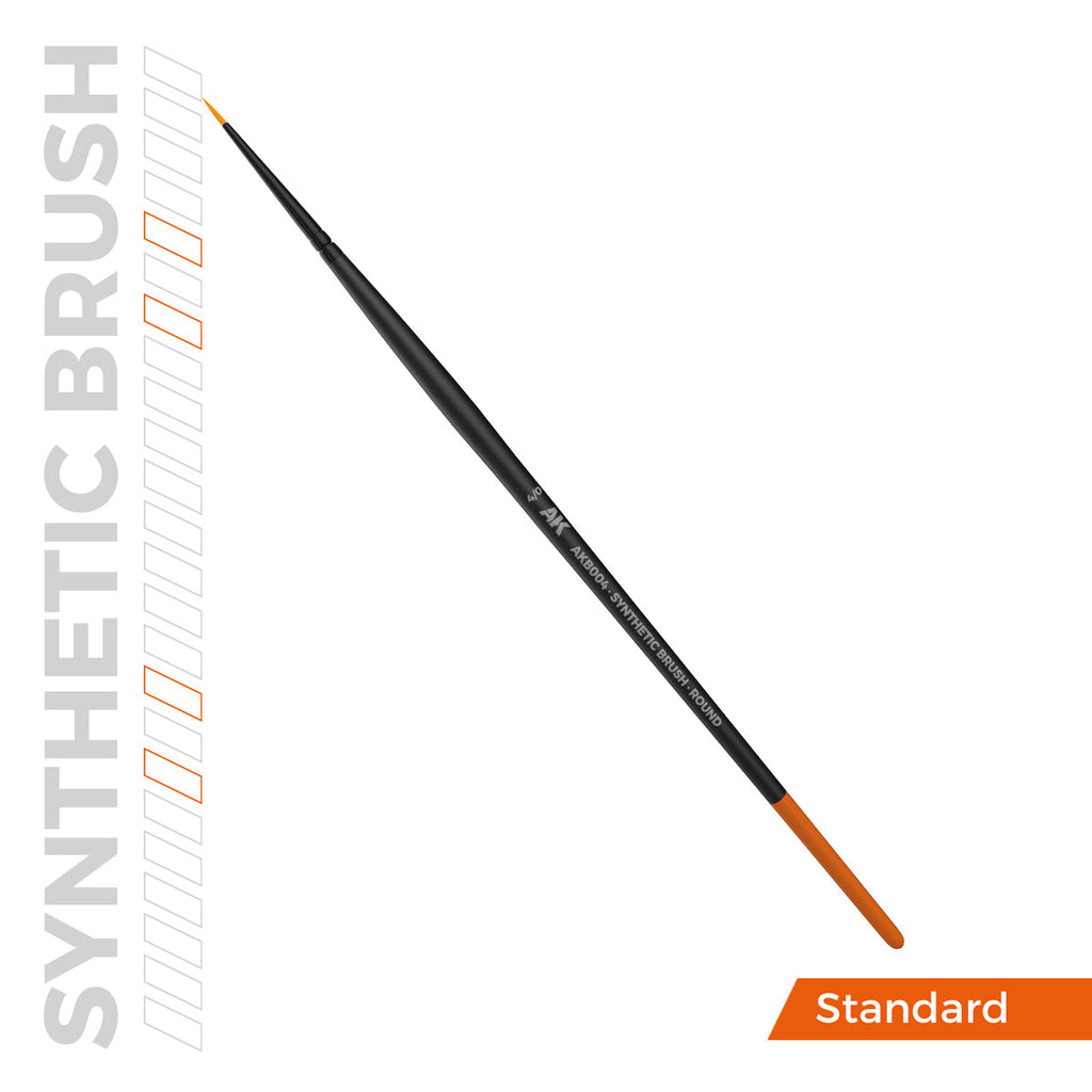 AK Interactive SYNTHETIC BRUSH - ROUND 4/0