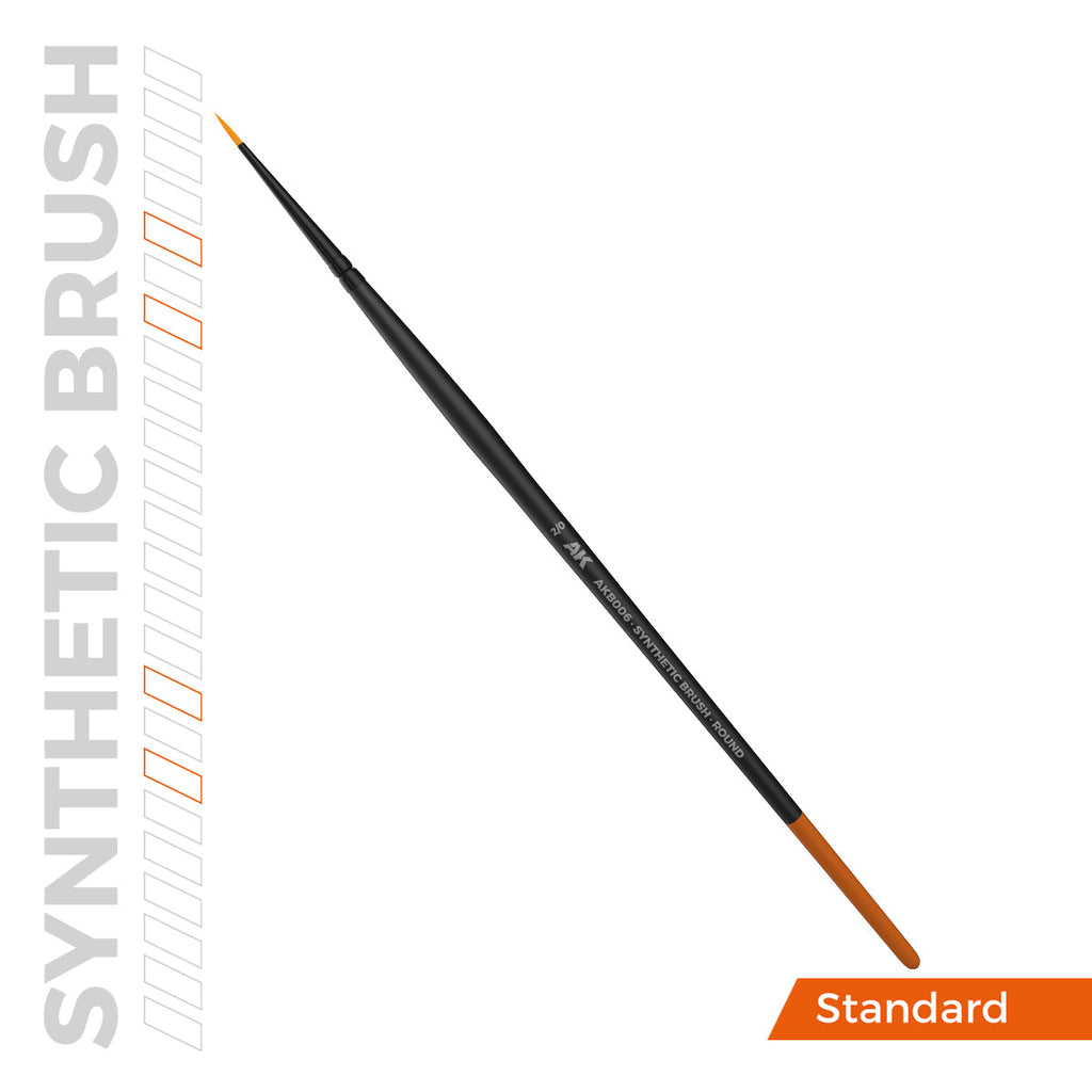 AK Interactive SYNTHETIC BRUSH - ROUND 2/0