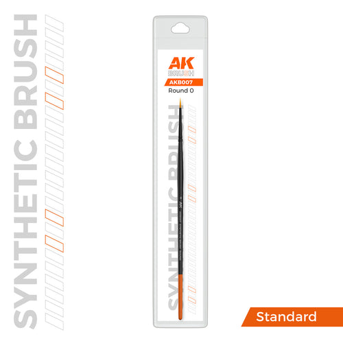 AK Interactive SYNTHETIC BRUSH - ROUND 0