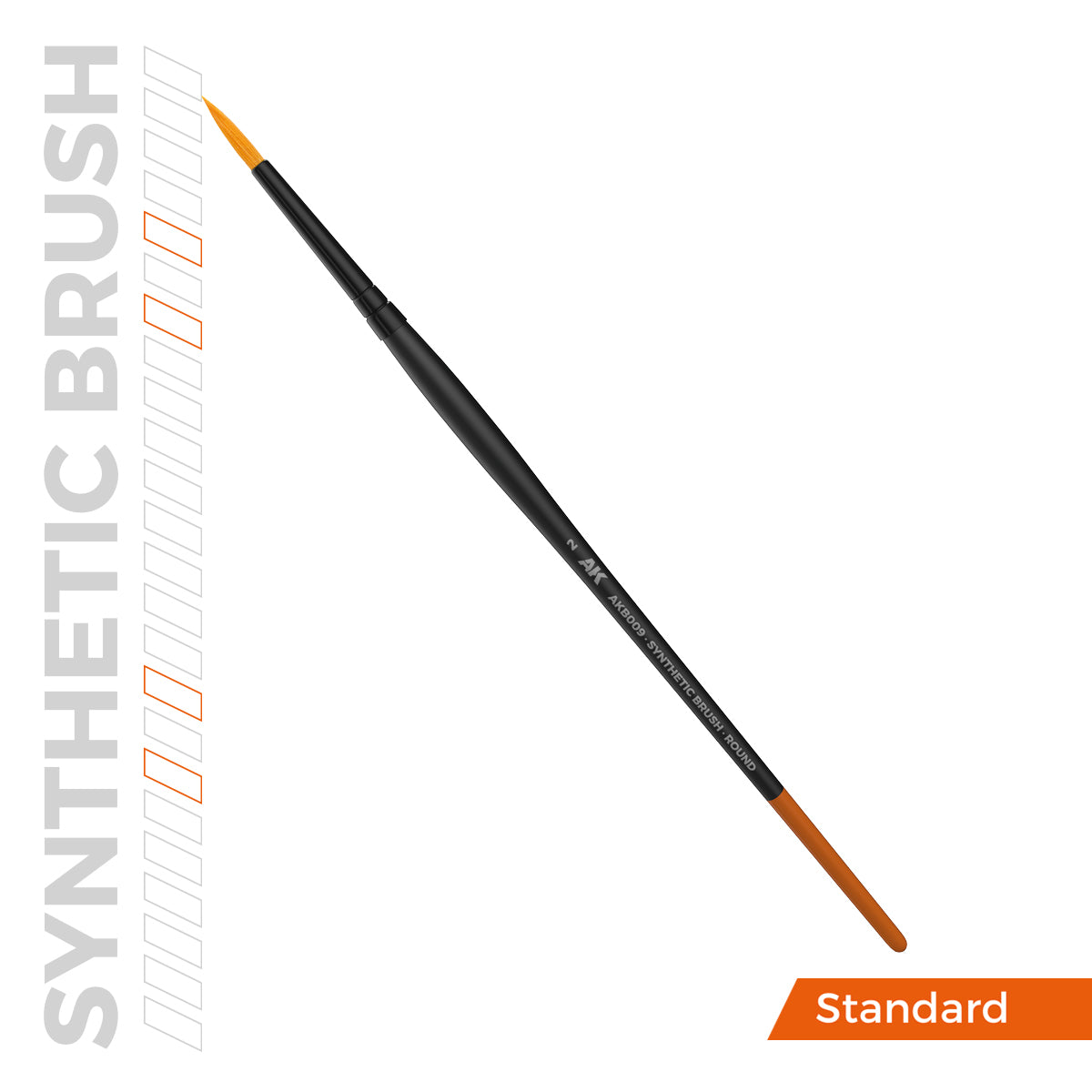 AK Interactive SYNTHETIC BRUSH - ROUND 2