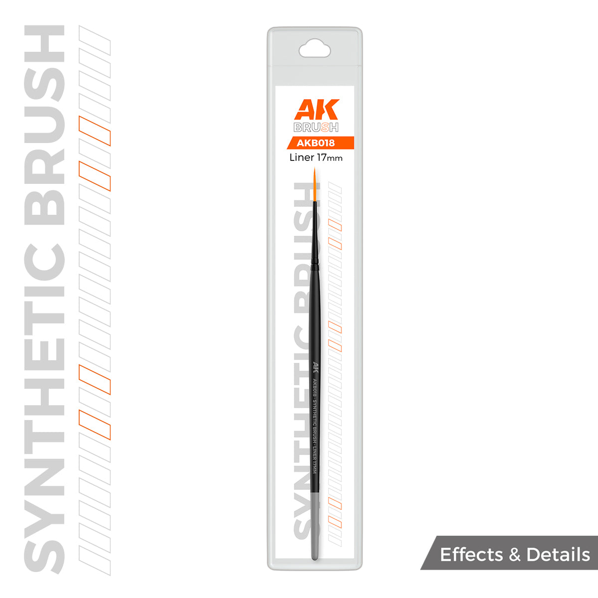 AK Interactive SYNTHETIC BRUSH - LINER 17mm