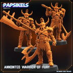 Trench Crusade Anointed Warriors of Fury Proxy Miniatures Papsikels Resin Figures