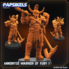 Trench Crusade Anointed Warriors of Fury Proxy Miniatures Papsikels Resin Figures