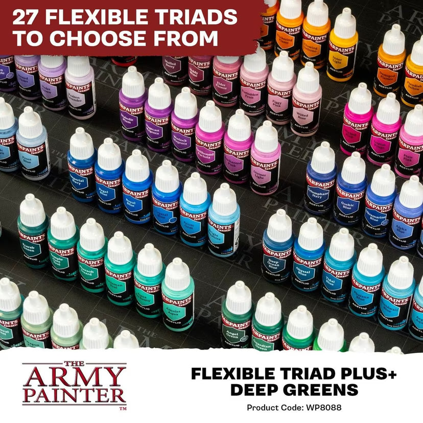 Flexible Triad PLUS+: Deep Greens Paint Set