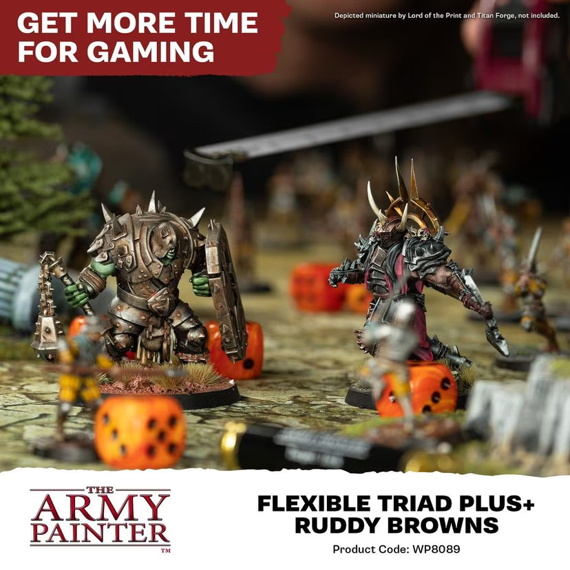 Flexible Triad PLUS+: Ruddy Browns Paint Set
