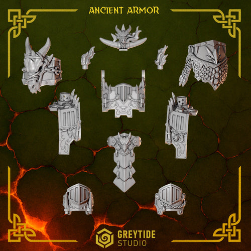 Ancient Armour Upgrade Kit Anvil Wardens Conversion Bits For 28mm 32mm Sci-fi Marines