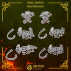 Gravity Melting Kit Anvil Wardens Conversion Bits For 28mm 32mm Sci-fi Space Knights