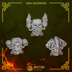 Gravity Backpacks Anvil Wardens Conversion Bits For 28mm 32mm Sci-fi Space Knights