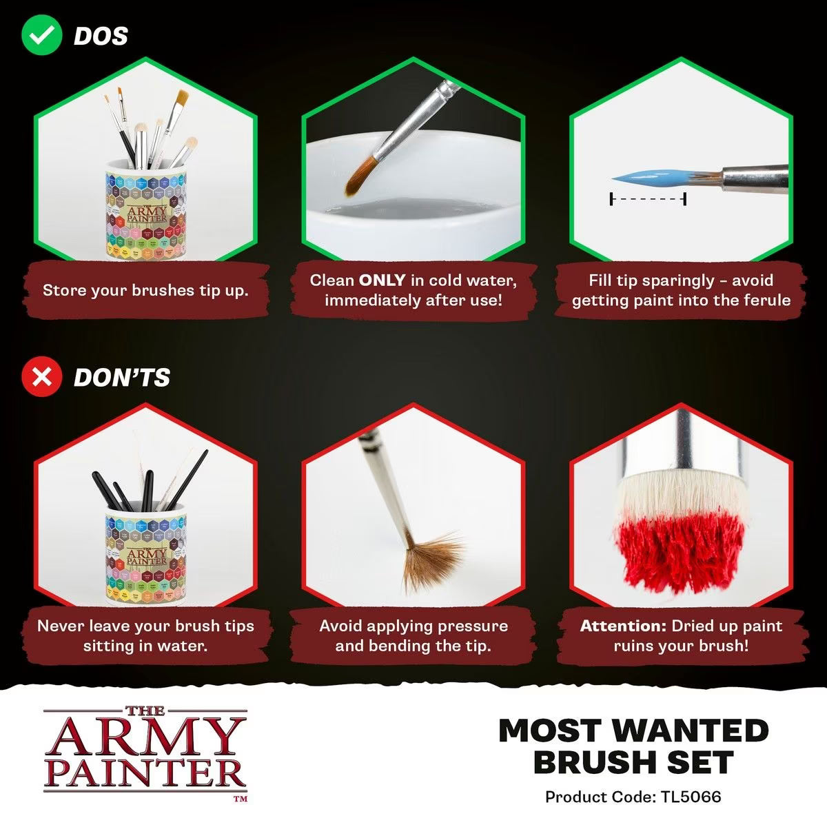 Army Painter - Most Wanted Brush Set