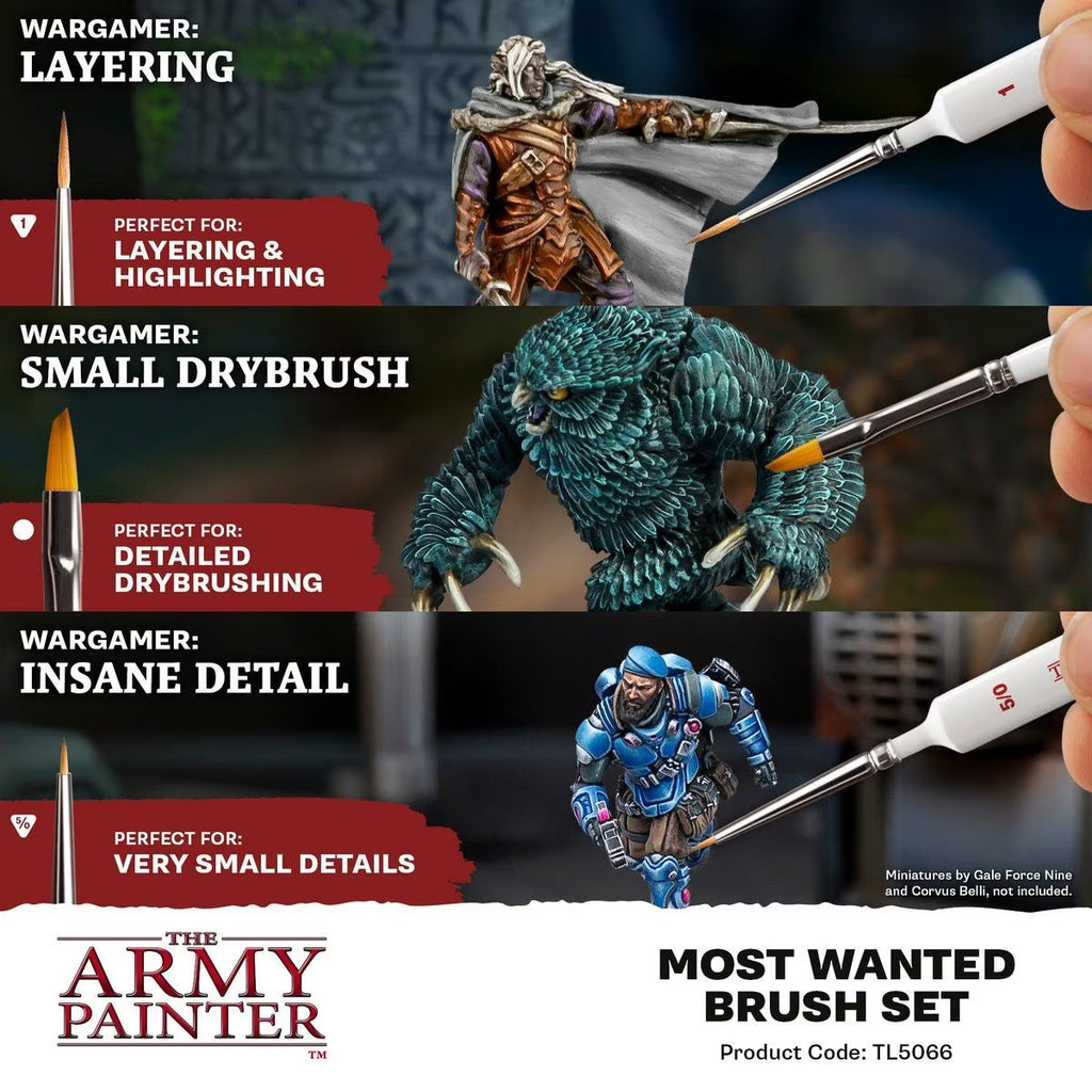 Army Painter - Most Wanted Brush Set