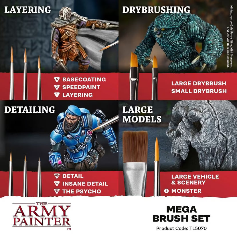 Army Painter Mega Brush Set