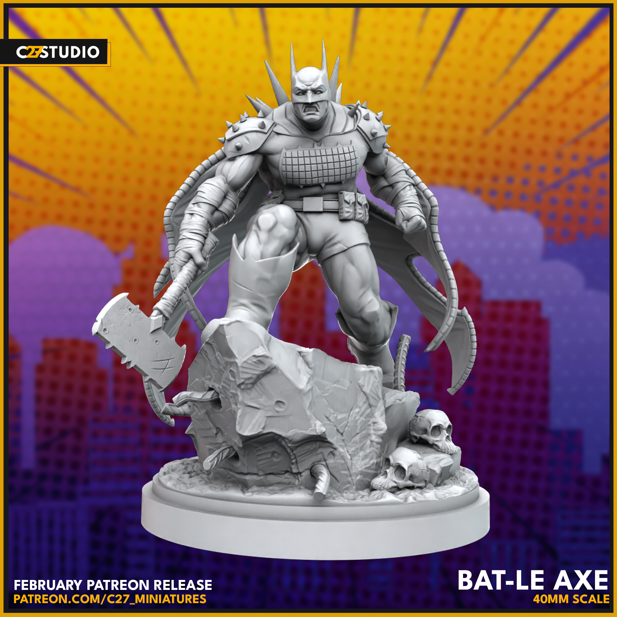 Battle Axe | Heroes | Sci-Fi Miniature | C27 Studio