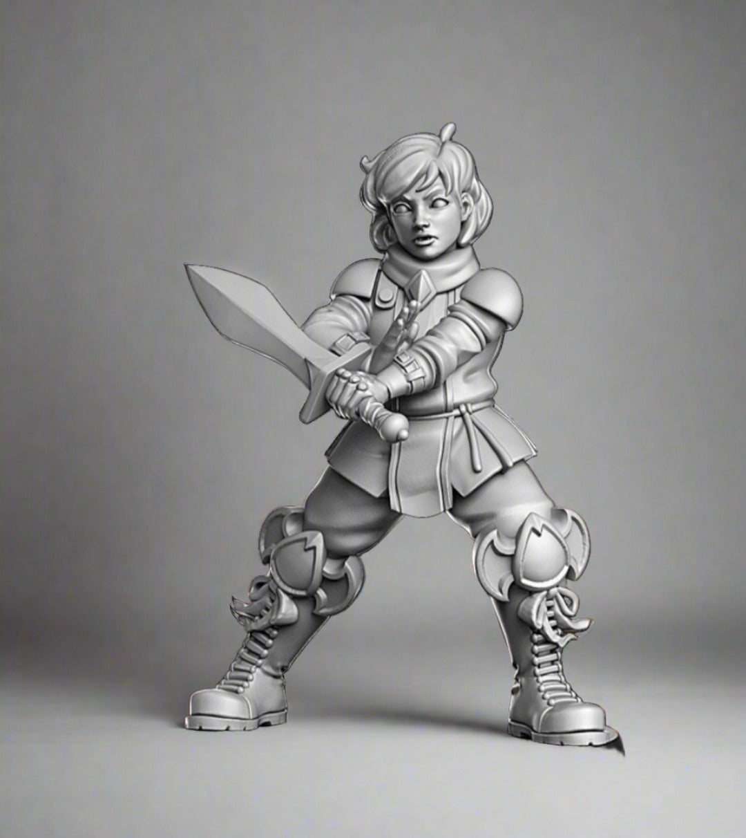 Warrior Adrian | Child Explorers | Fantasy Miniature | RN Estudio