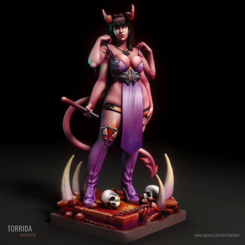 Amaris | Pin-Up Statue Fan Art Miniature Unpainted | Torrida Minis